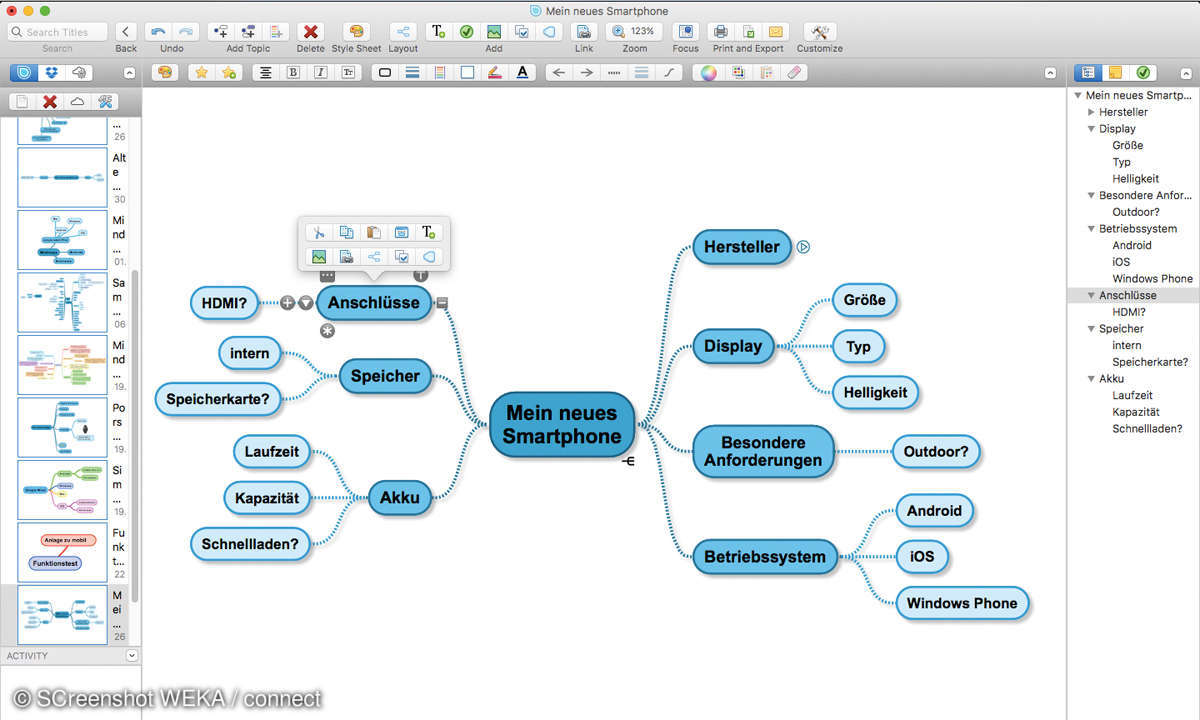 SimpleMind auf dem Mac