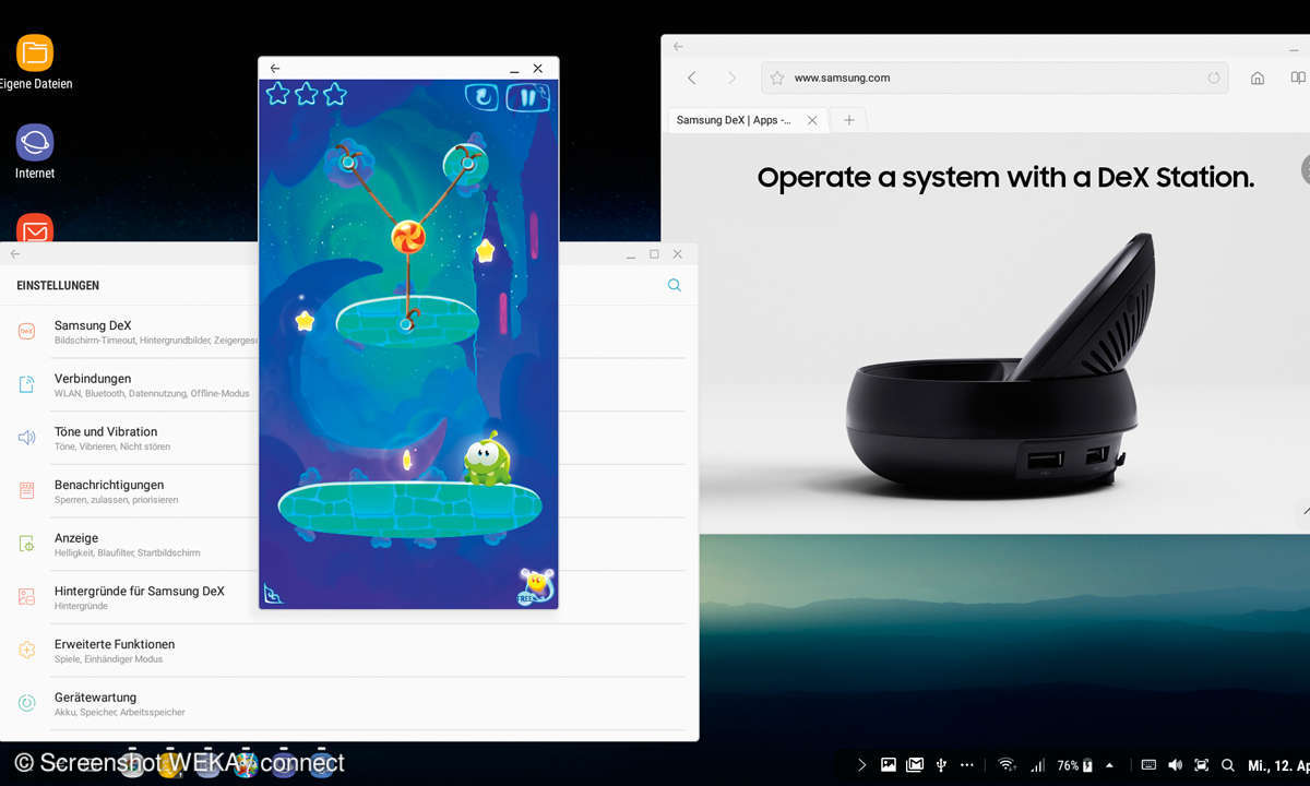 DeX eingeschränkte Apps
