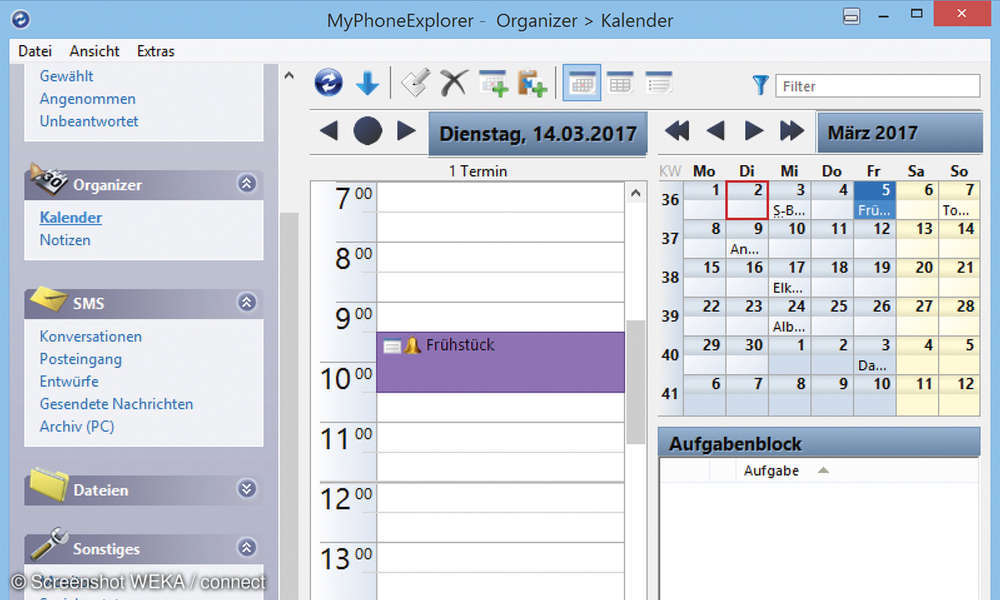 Android-Smartphone mit PC synchronisieren - connect