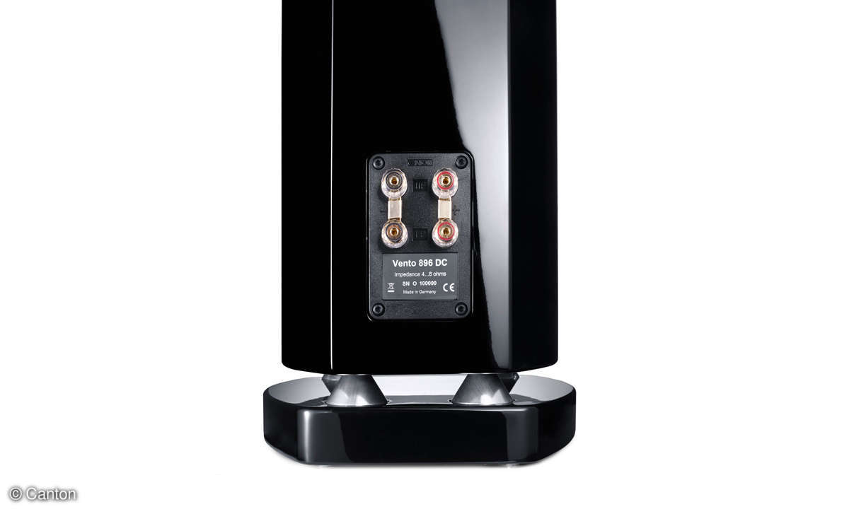 Canton Vento 896 DC schwarz Anschlüsse