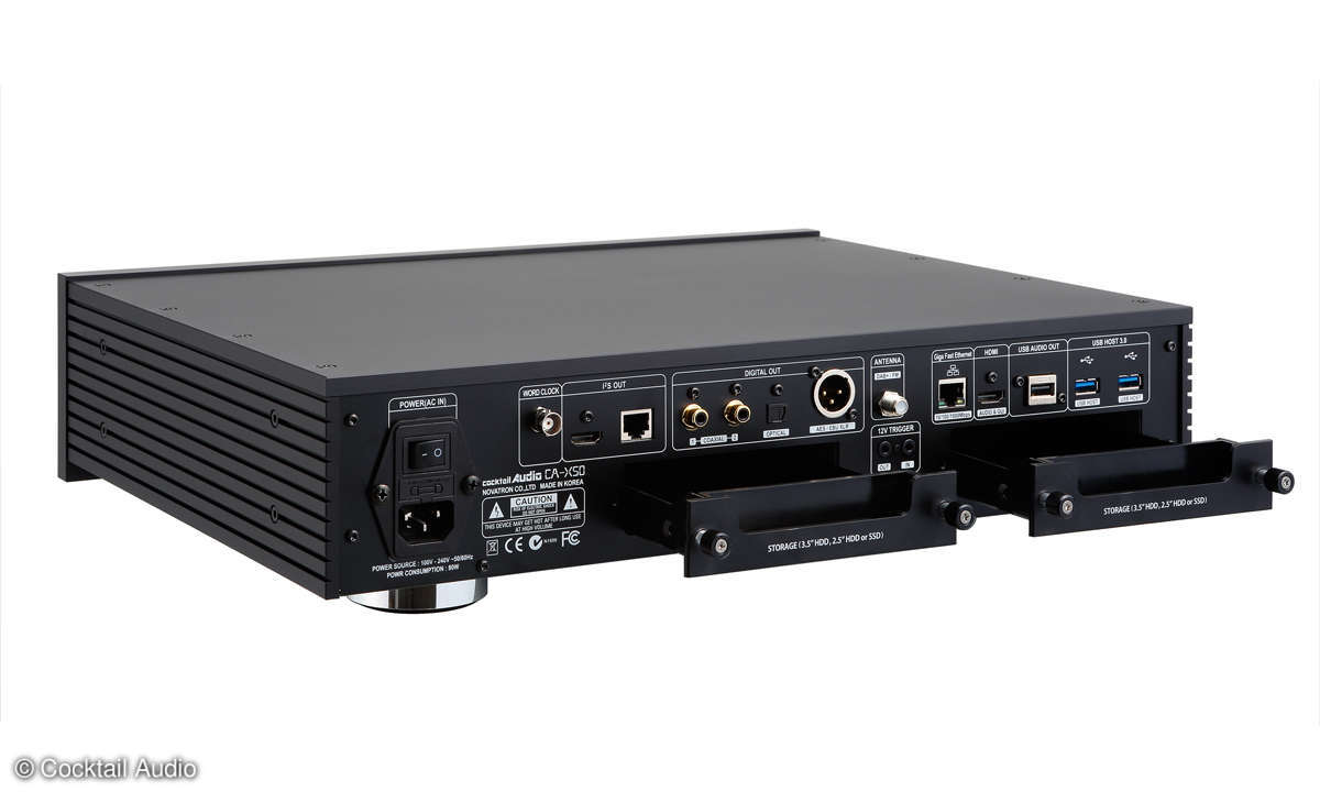 Cocktail Audio X50 storage