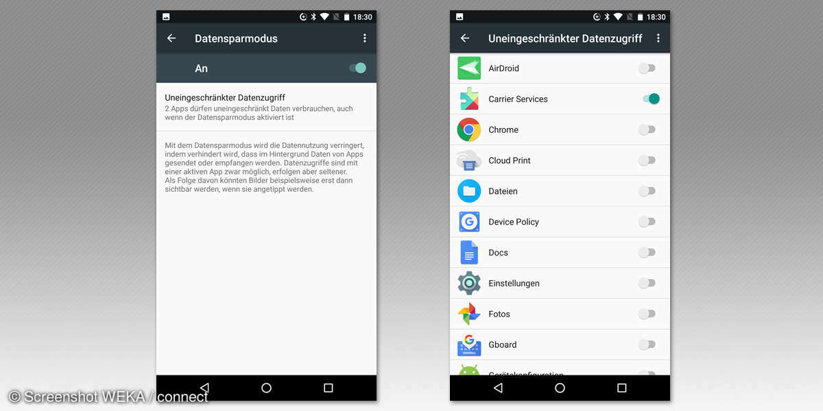 Tipp 2: Datenvolumen clever einteilen