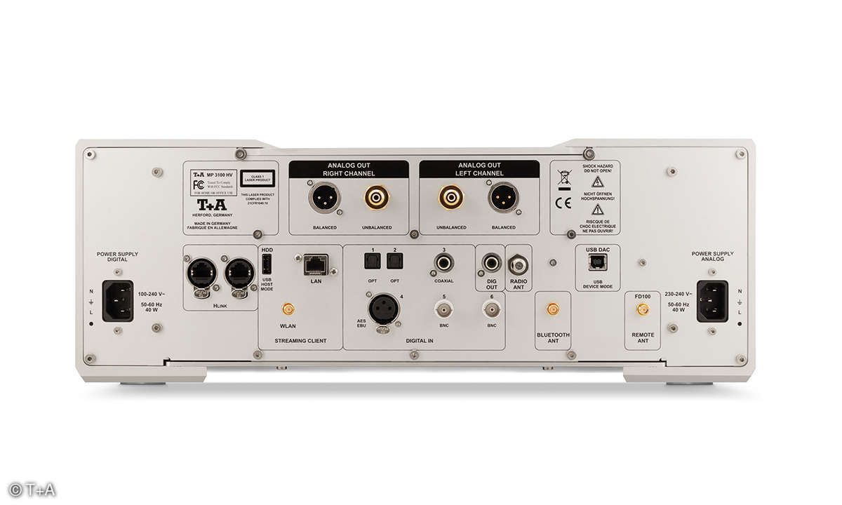 T+A MP 3100 HV Rückseite