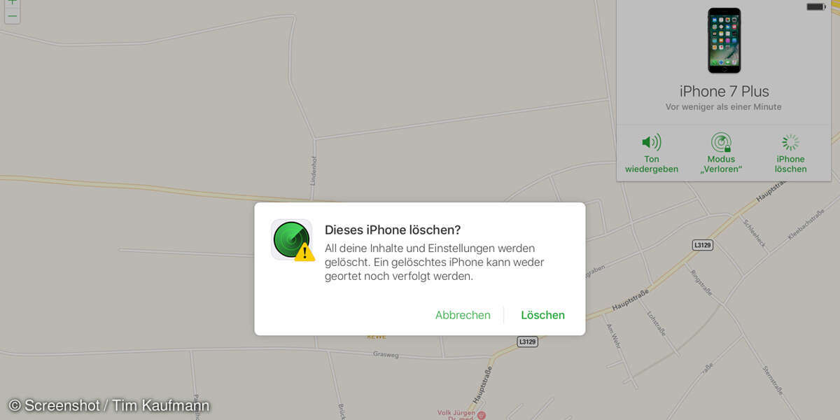 iPhone löschen