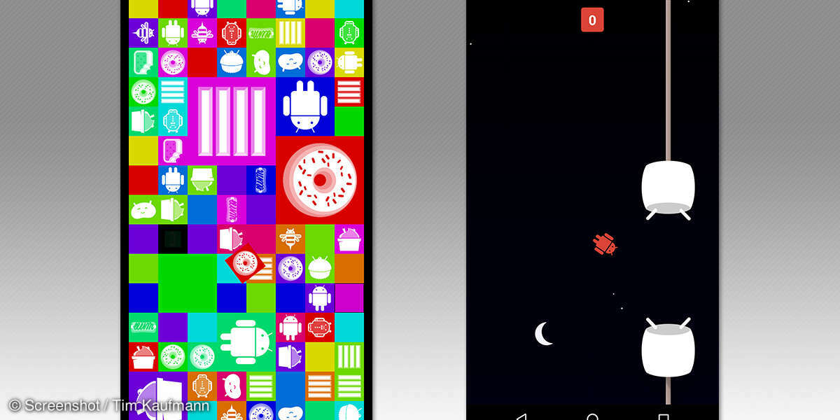 Android Easter Eggs 12 und 13
