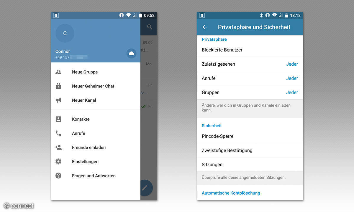 Screenshots Telegram
