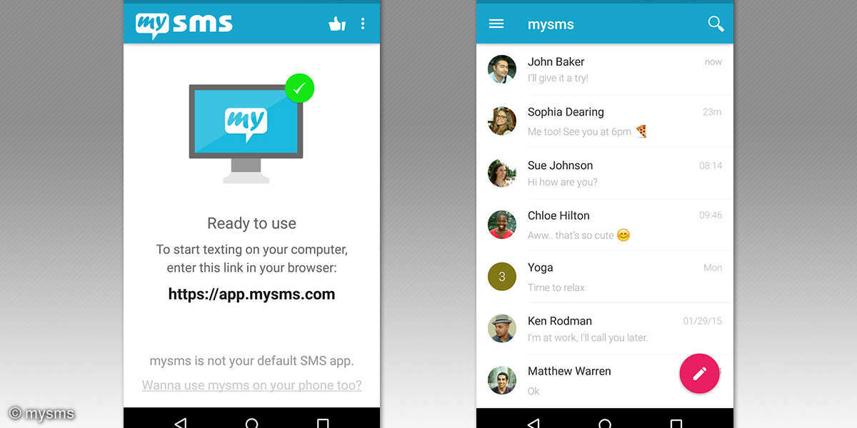 SMS per App synchronisieren
