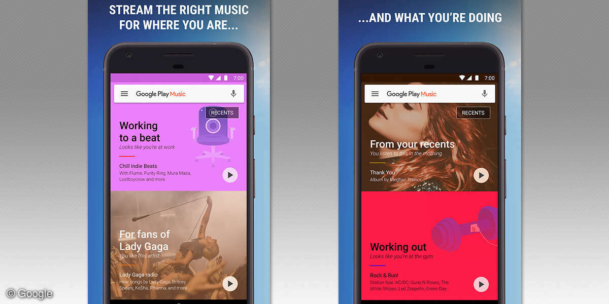 Musik-Management mit Google Play Music