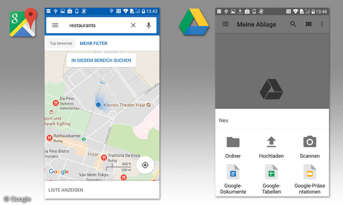 Google Maps & Google Drive