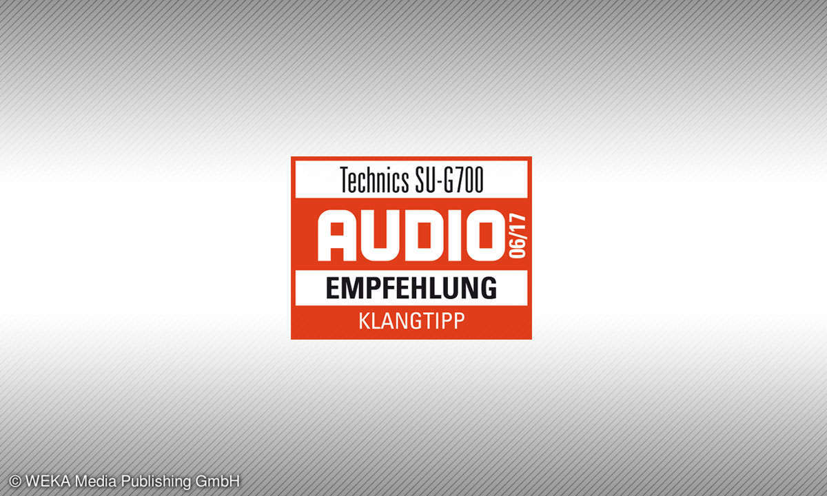 Testsiegel audio Technics SU-G700