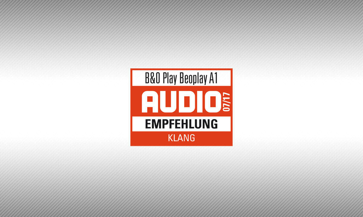 Testsiegel audio B&O Play Beoplay A1