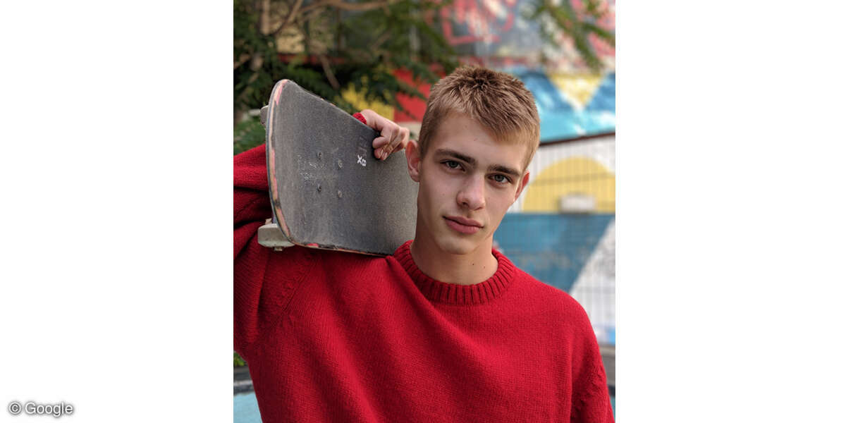 Google Pixel 2 Beispielfoto Skateboarder