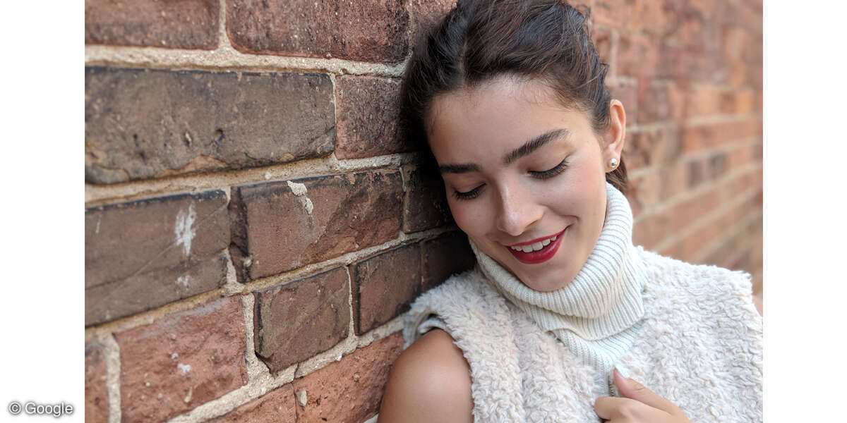 Google Pixel 2 Beispielfoto Porträt Frau