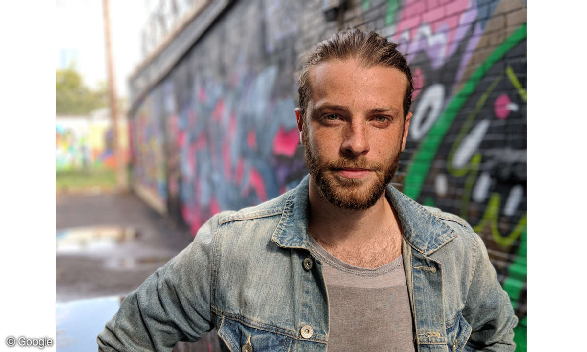Google Pixel 2 Beispielfoto Porträt Mann