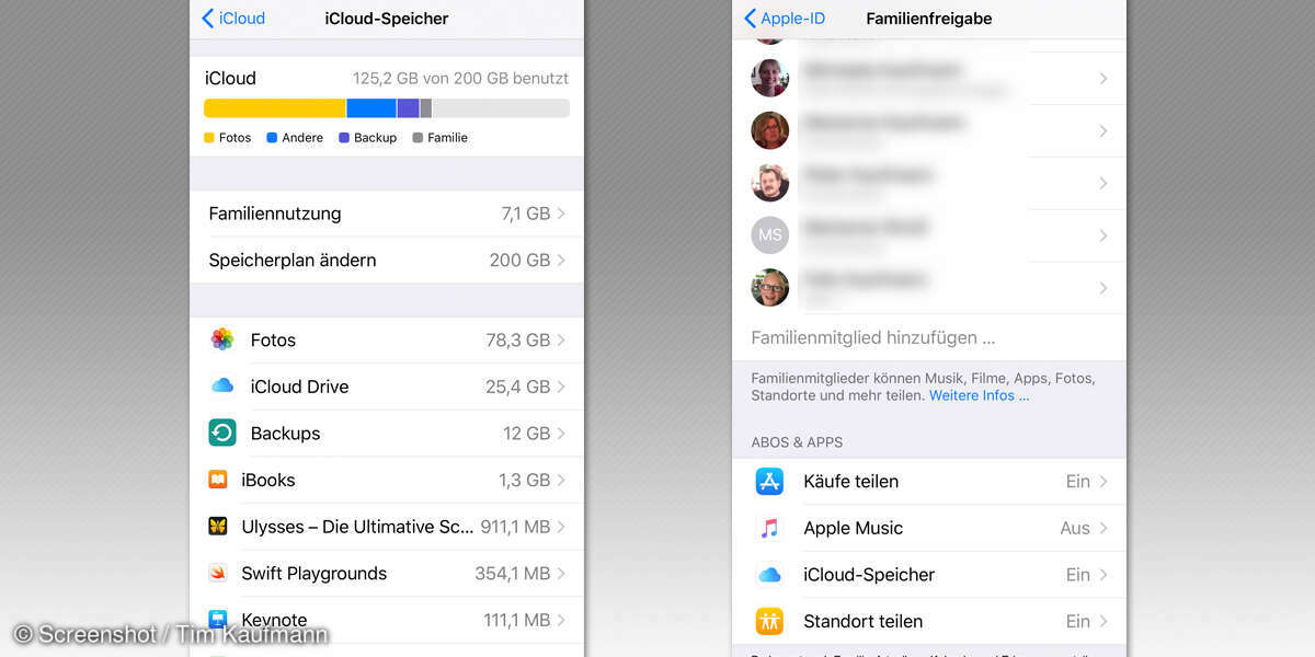 iOS 11 Einstellungen