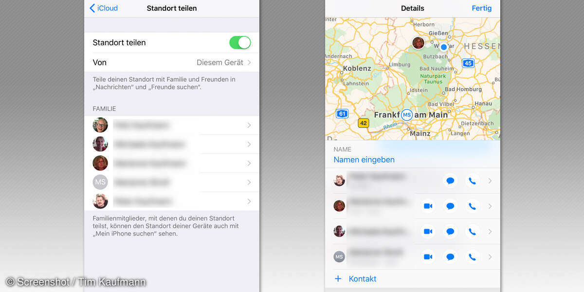 iOS 11 Einstellungen