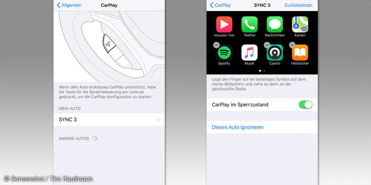 iOS 11 Einstellungen