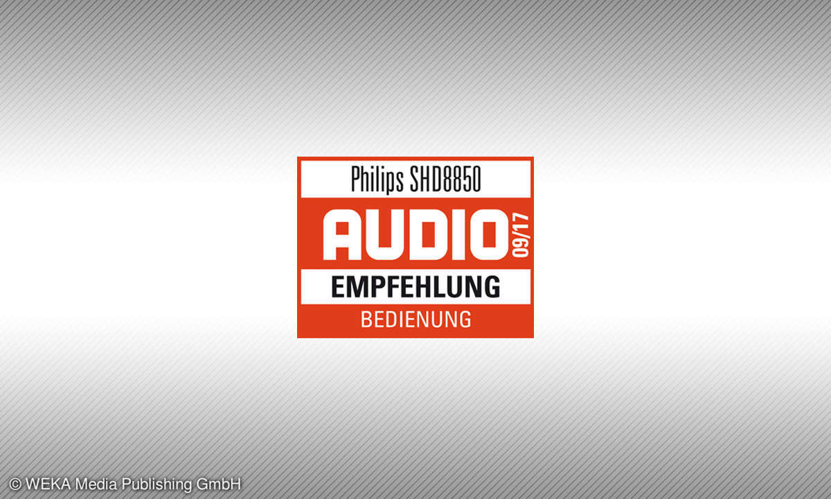Testsiegel audio.de Philips SHD8850