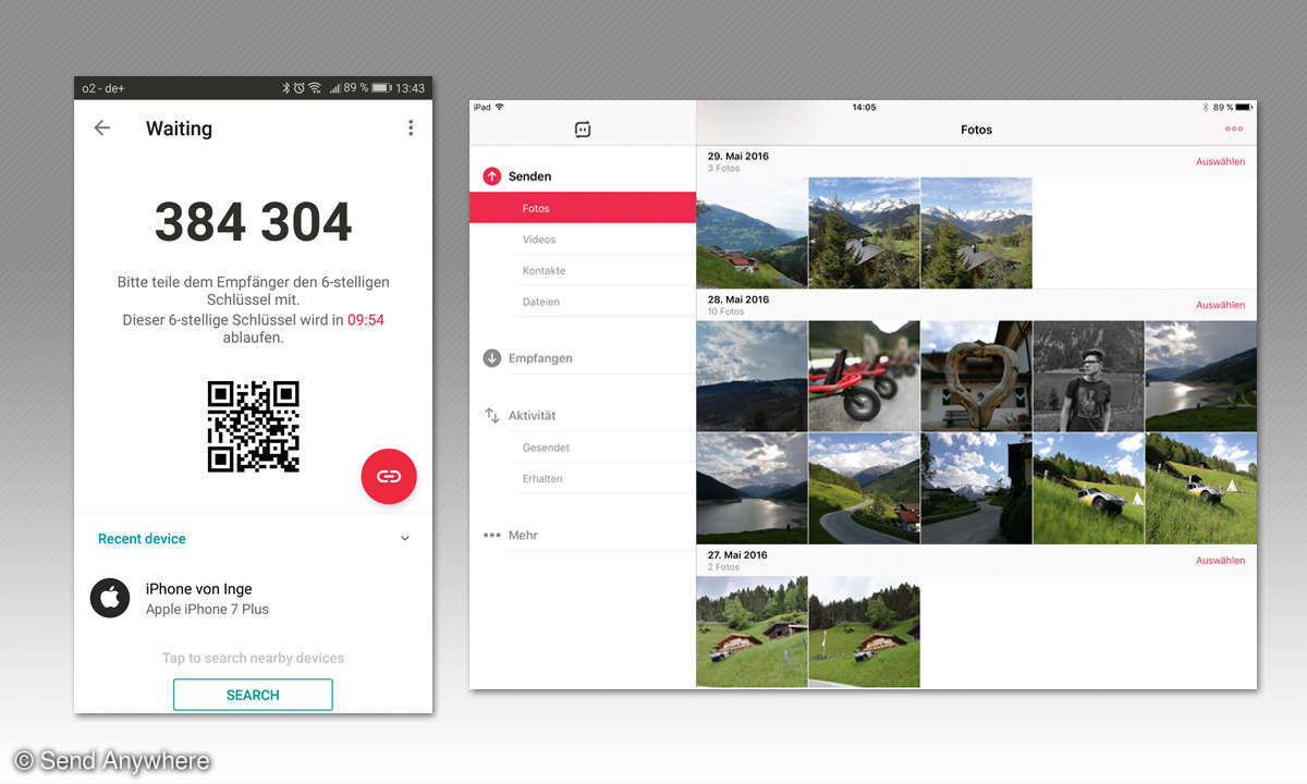 Datenübertragungs App - Send Anywhere