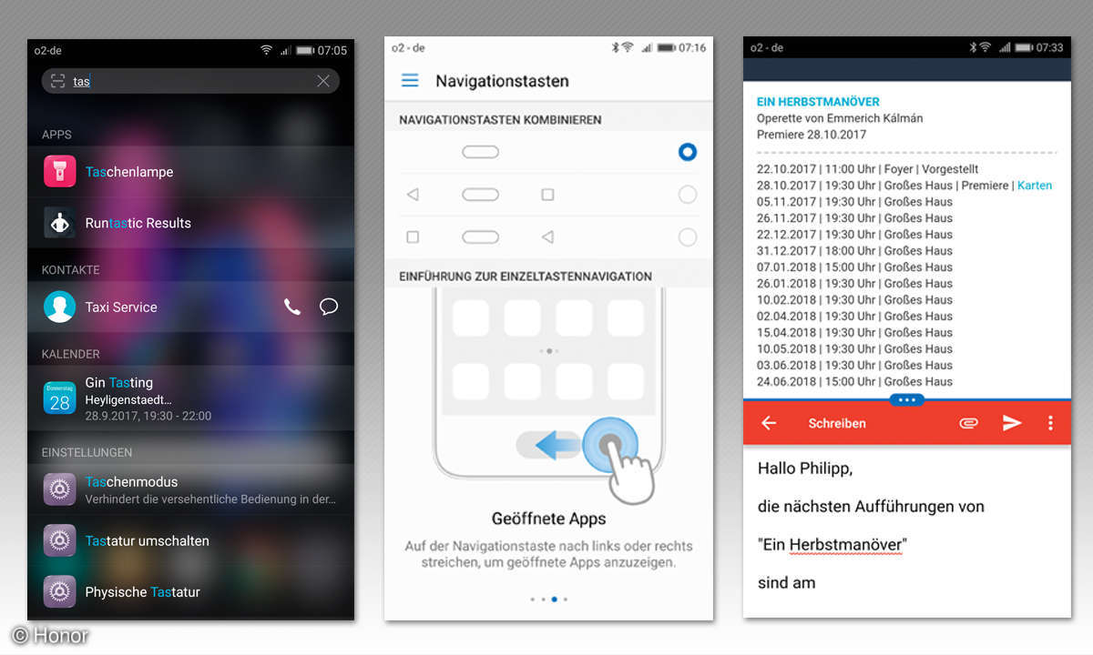 Honor 9 Apps/Funktionen