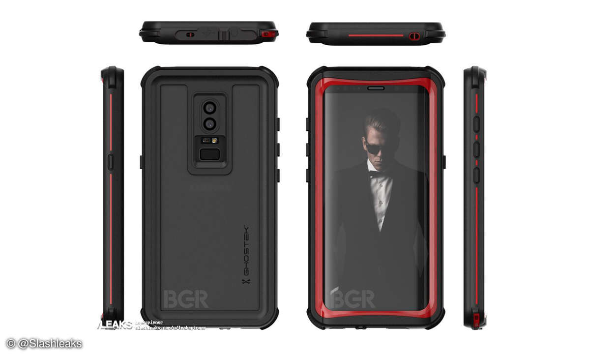 Samsung Galaxy S9 plus Renderbild Smartphone Hülle