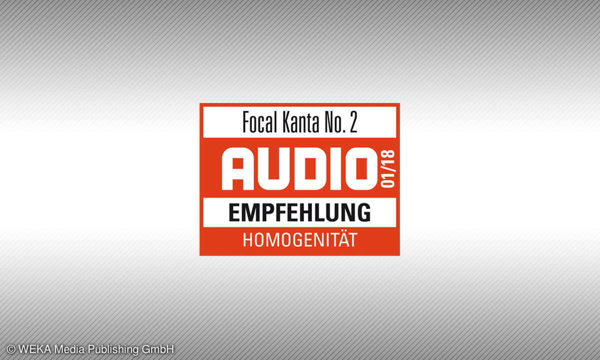 Testsiegel audio Focal Kanta No. 2 1/2018