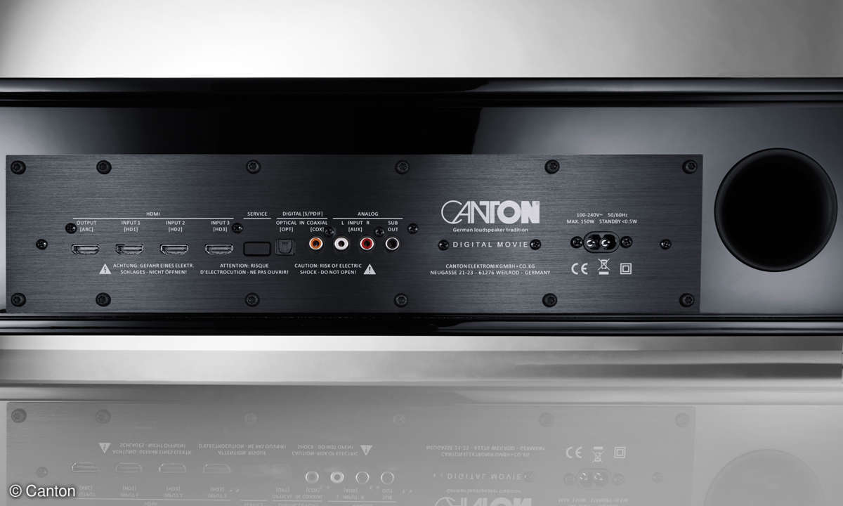 Canton GLE 496.2 BT Anschluss