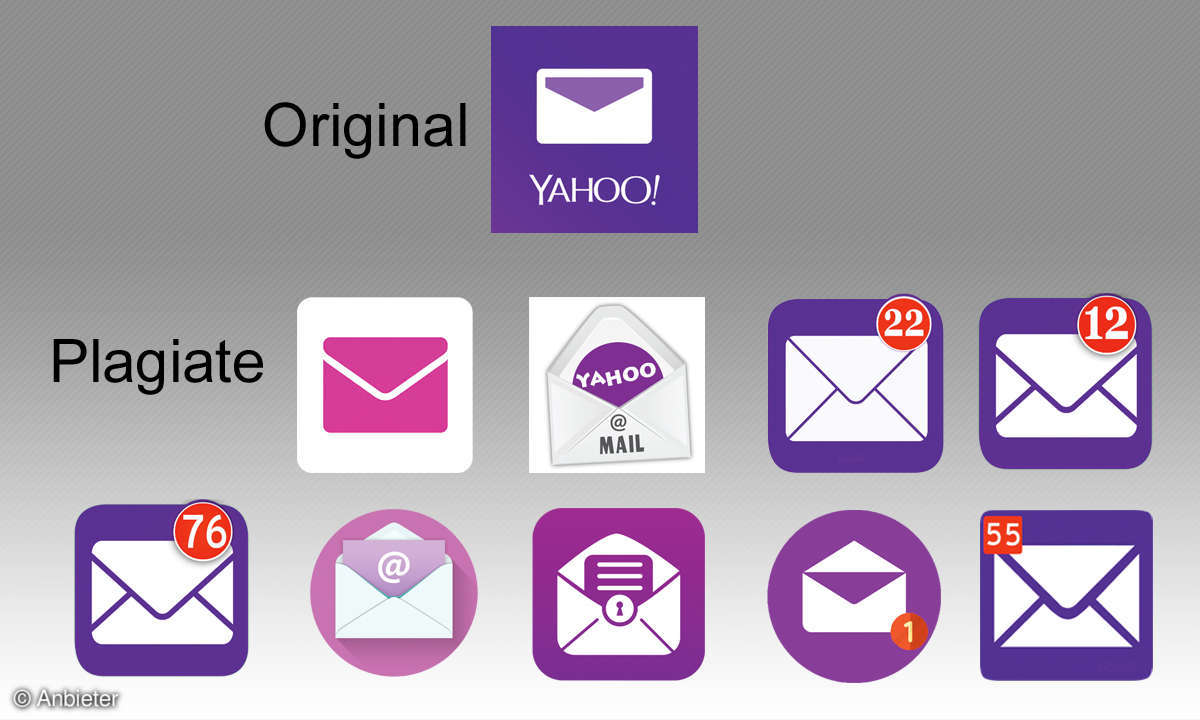 Yahoo Logo - Original und Fakes