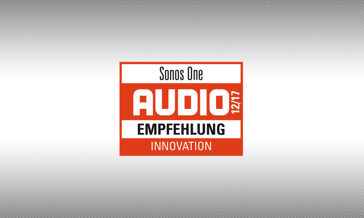 Testsiegel Audio 12-17 Sonos One Empfehlung