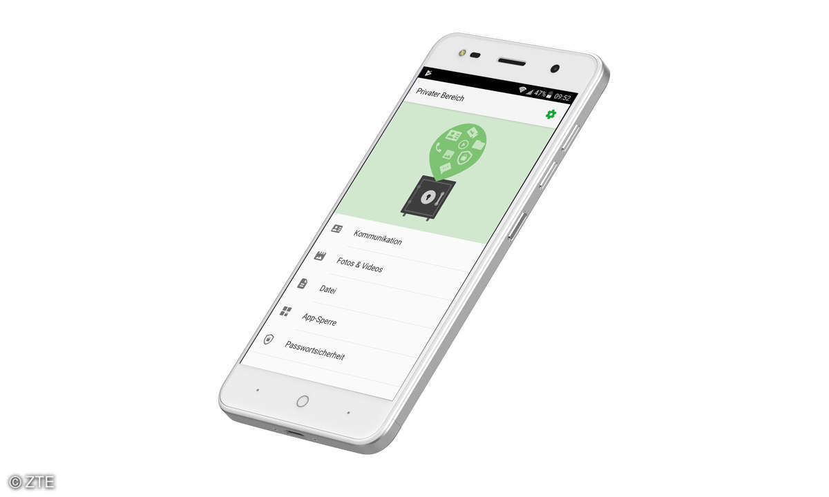 ZTE Blade V8 Mini Screen privater Bereich