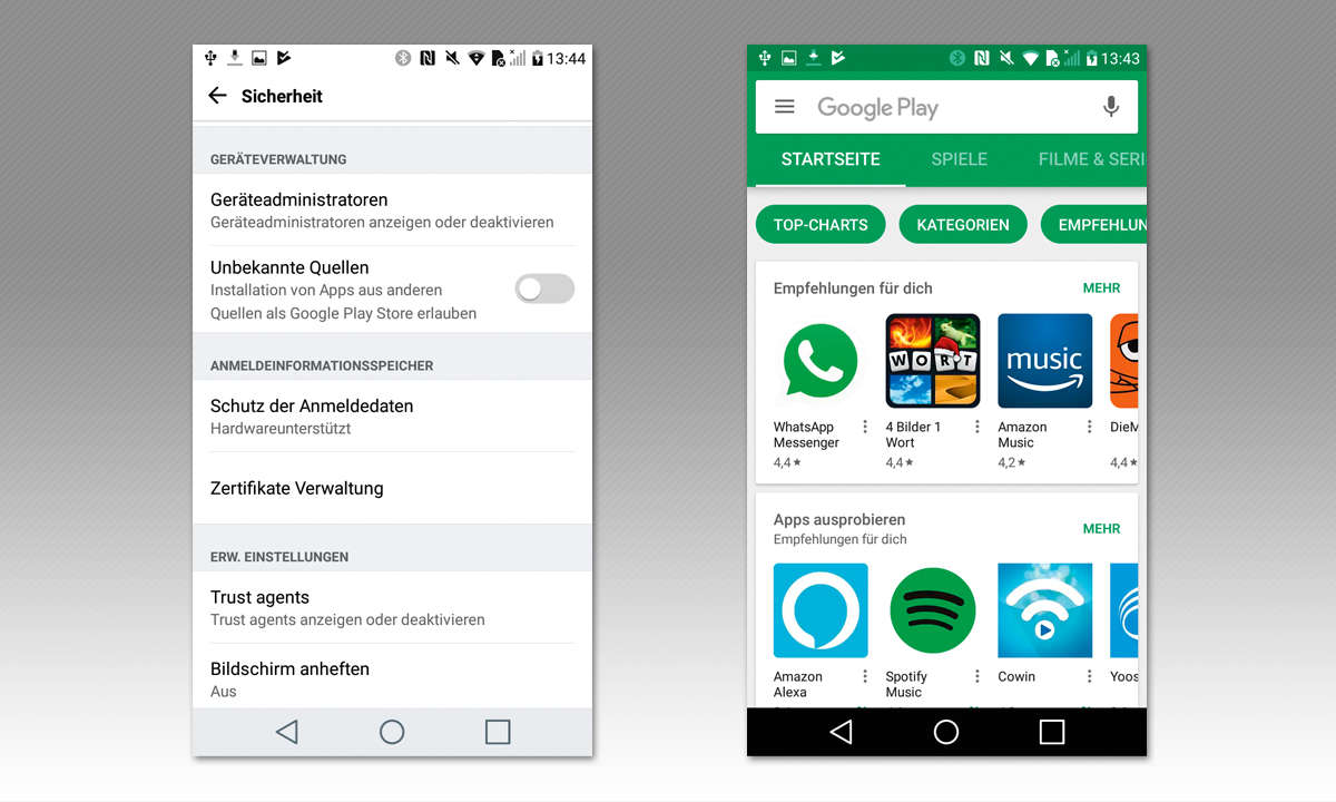 Smartphone Sicherheit: Apps aus sicherer Quelle
