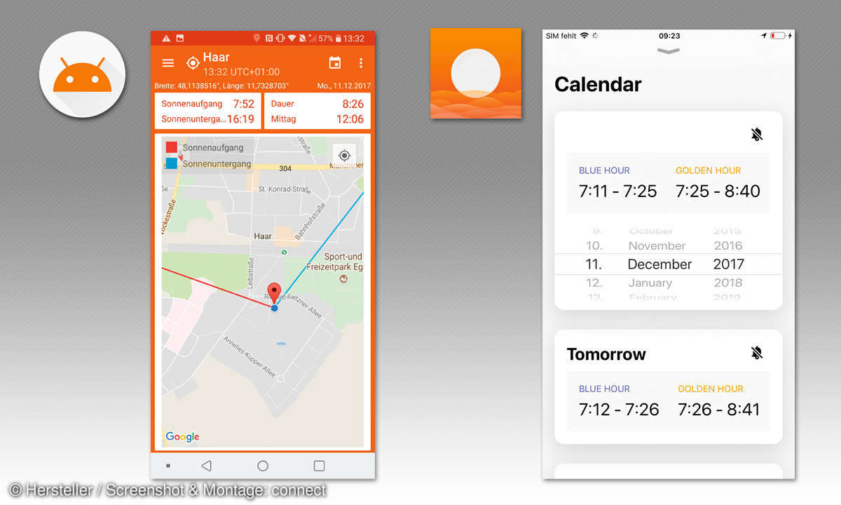 Bessere Smartphone Fotos: Apps für Sonnenzeiten