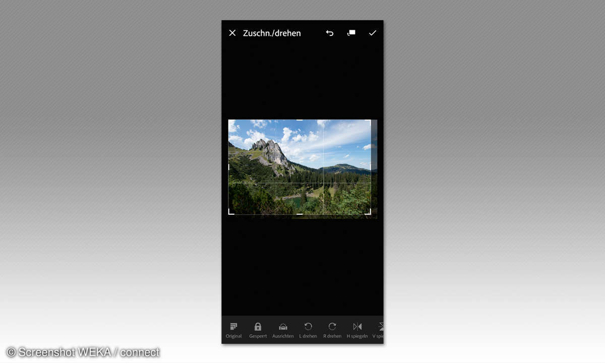 Bessere Smartphone-Fotos: Landschaftfoto bearbeiten