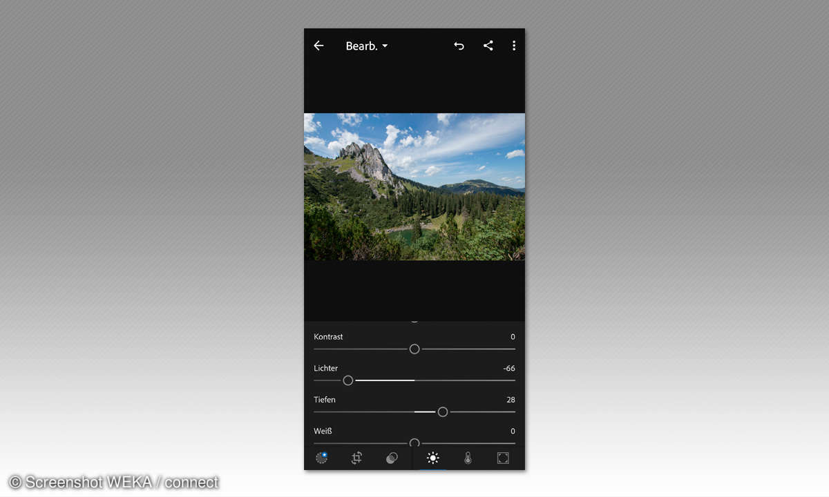 Bessere Smartphone-Fotos: Landschaftfoto bearbeiten