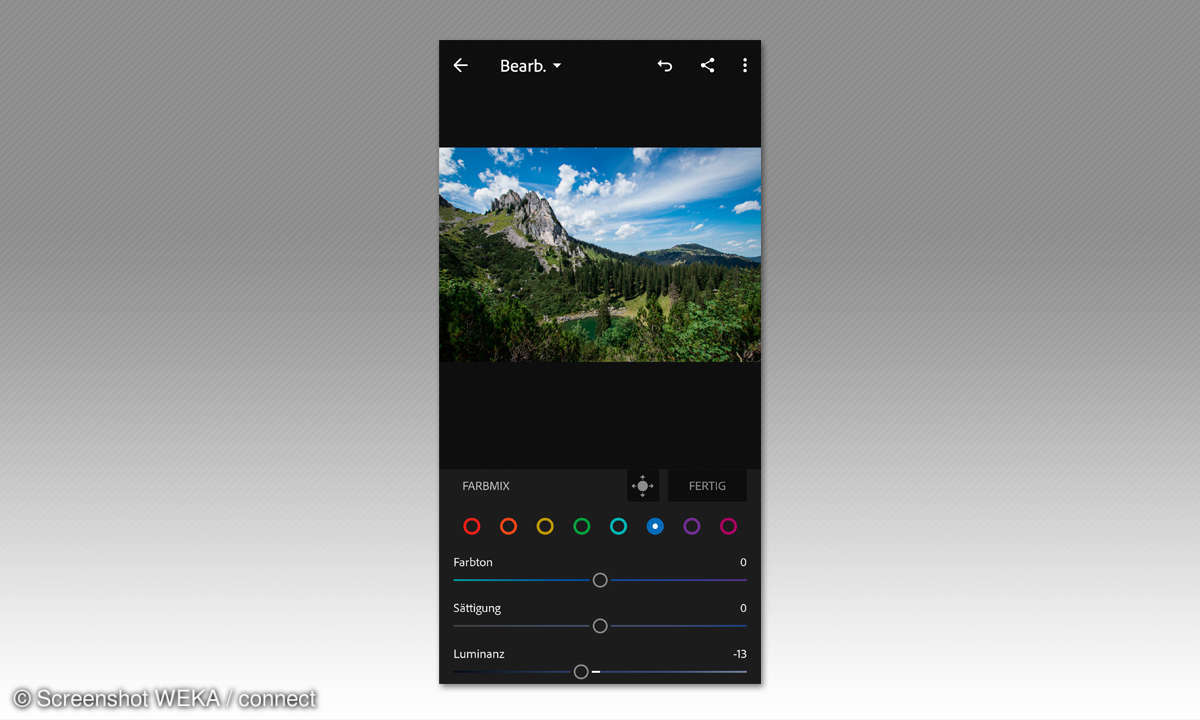 Bessere Smartphone-Fotos: Landschaftfoto bearbeiten