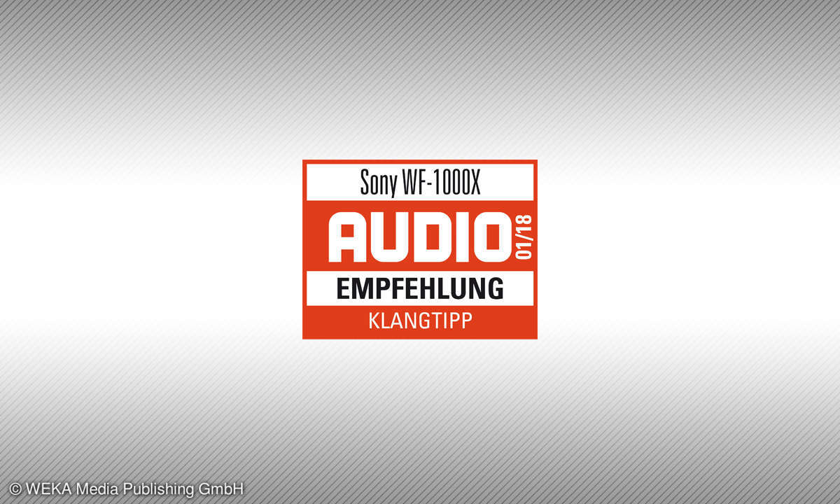 Testsiegel audio 1/2018 Sony WF-1000X
