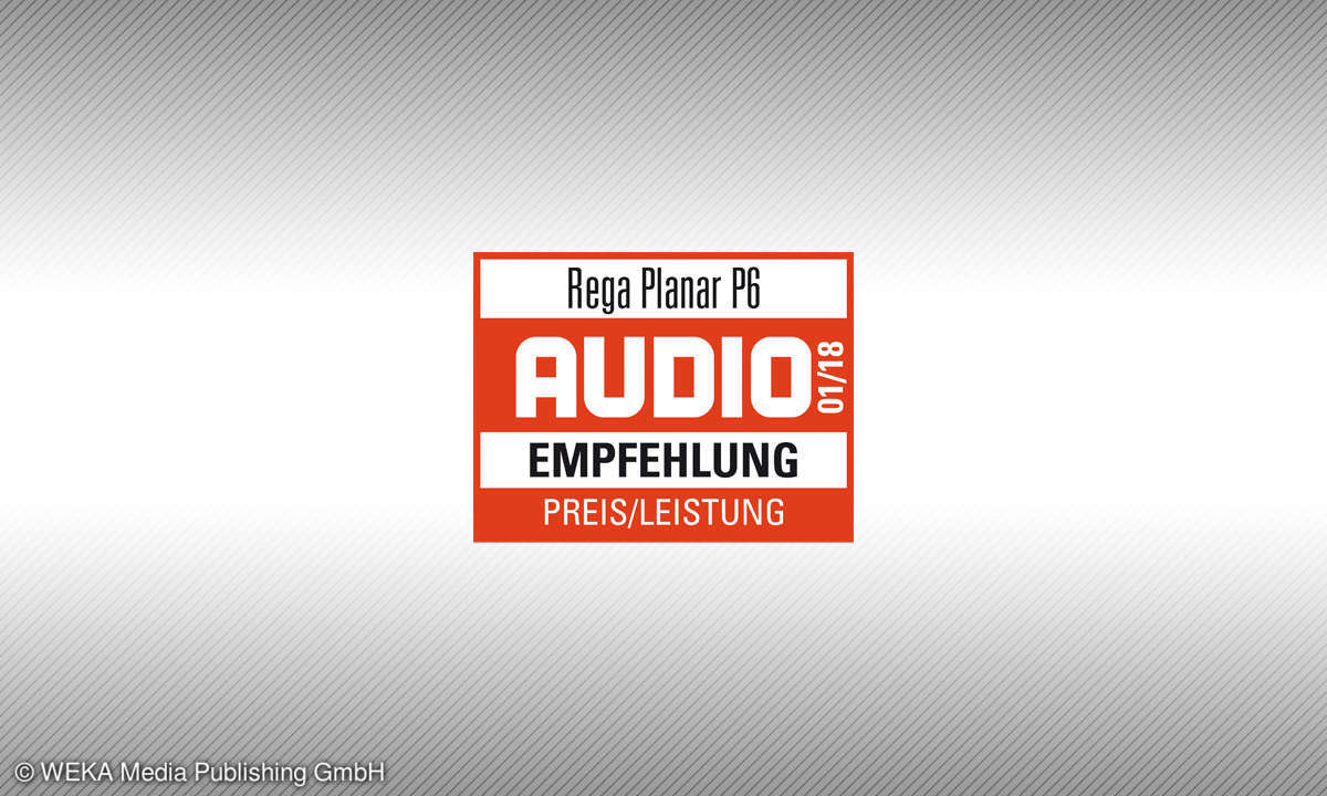 Testsiegel audio 1/18 Rega Planar P6 Empfehlung Preis/Leistung