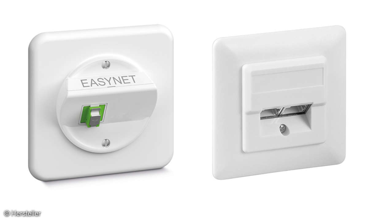 Anschlüsse Glasfaser & Ethernet