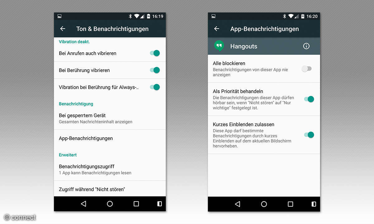 Android-Einstellungen