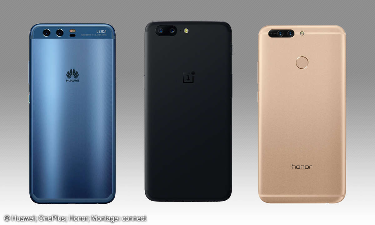 Smartphone-Dual-Kamera: Huawei, OnePlus & Honor