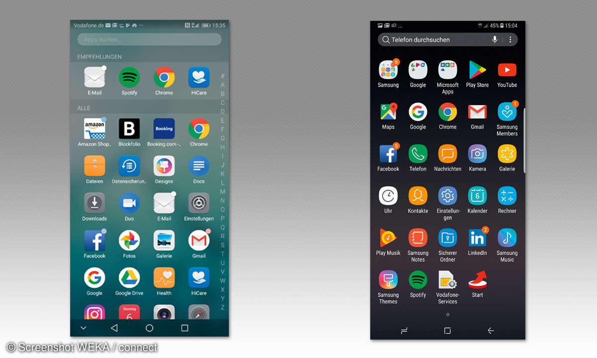 Samsung vs. Huawei: Look & Feel
