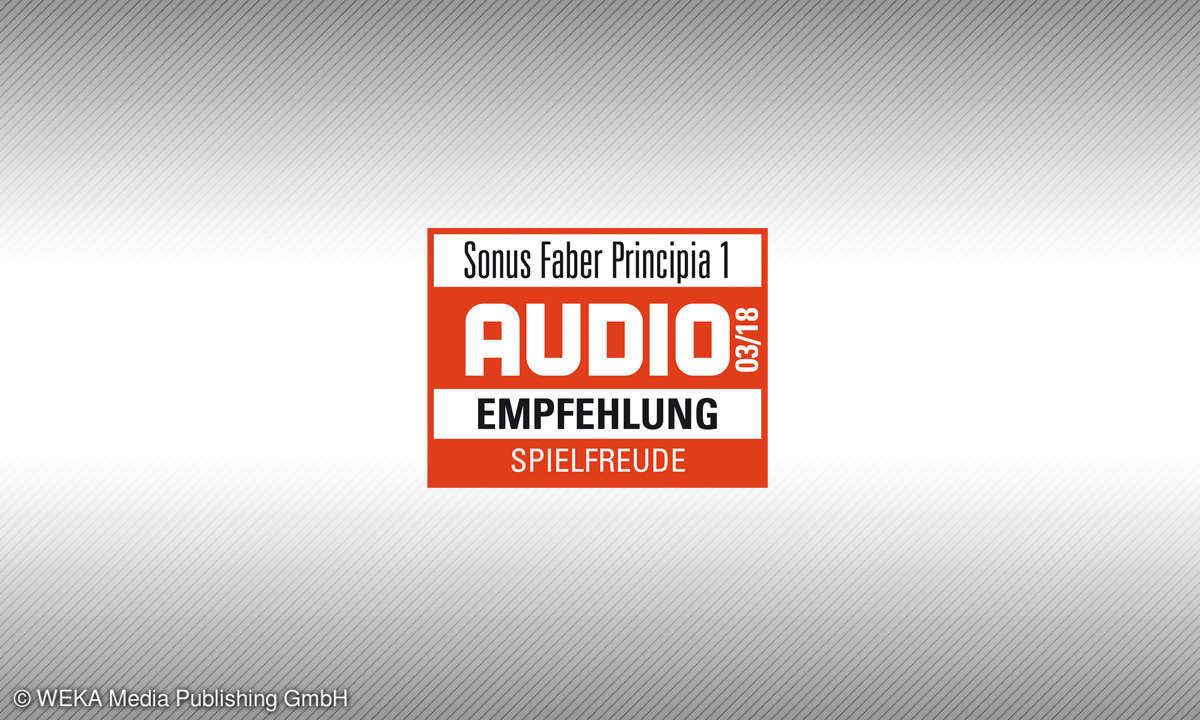 Testsiegel audio Empfehlung Sonus Faber Principia 1