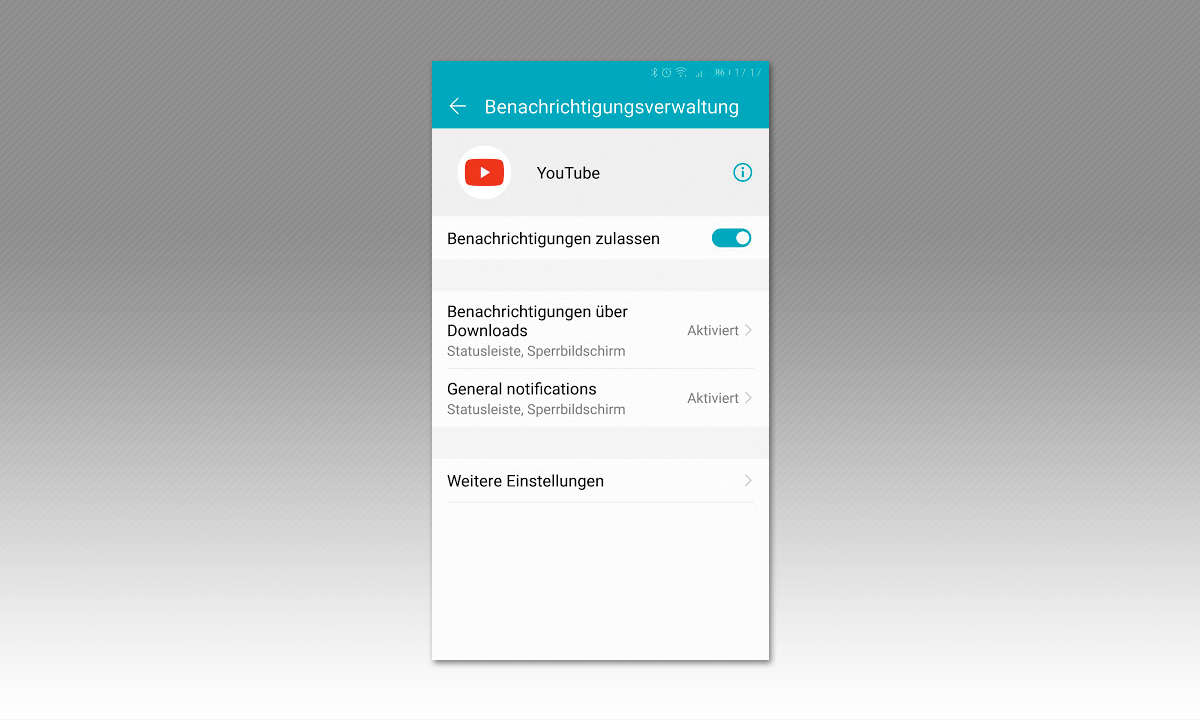 Android 8: Benachrichtigungsverwaltung