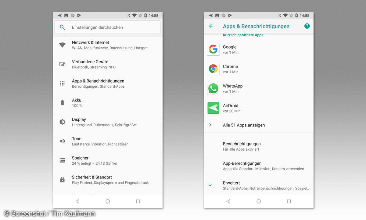 Android 8: Bild-in-Bild deaktivieren