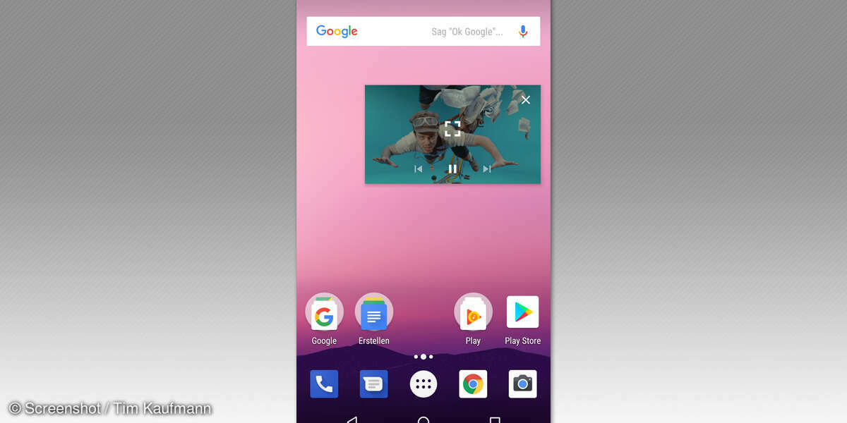 Android 8: Bild-in-Bild-Modus