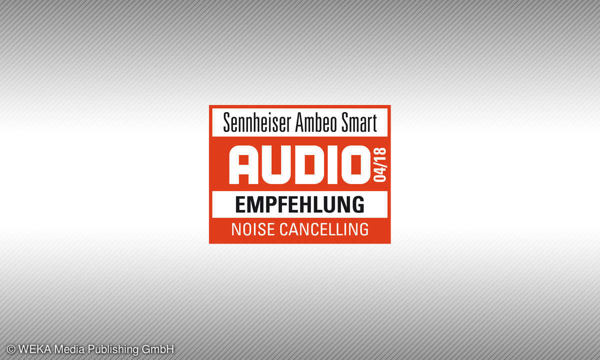 Testsiegel audio Emfehlung 4/18 Sennheiser Ambeo Smart
