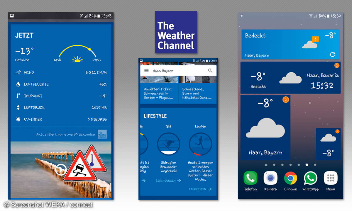 Wetter-Apps im Vergleich - The Weather Channel