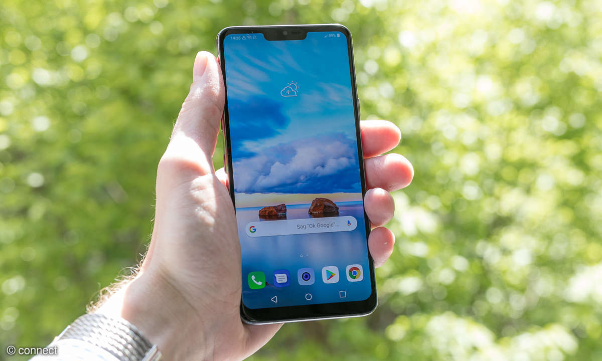 LG G7 grau Front 