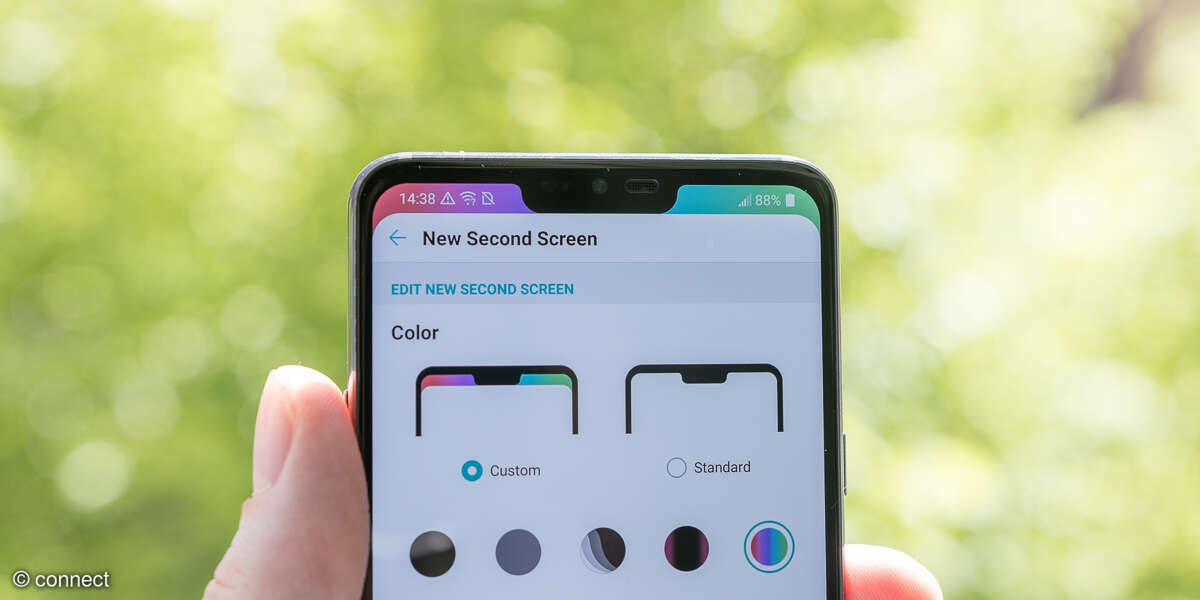 LG G7 grau New Screen Design