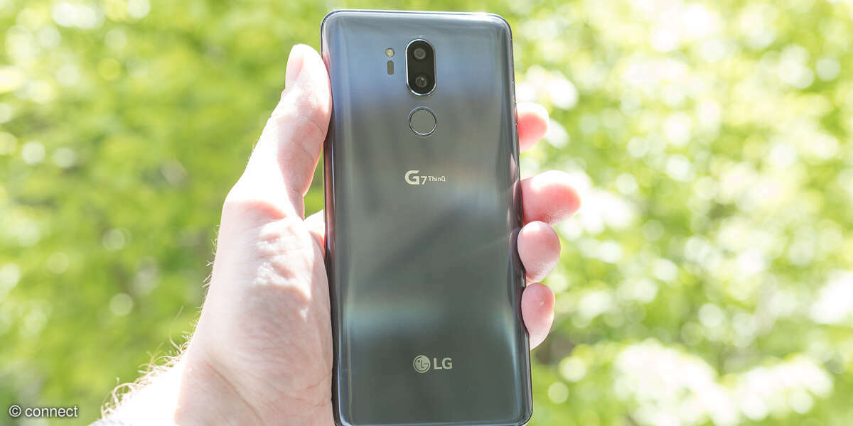 LG G7 grau Rückseite